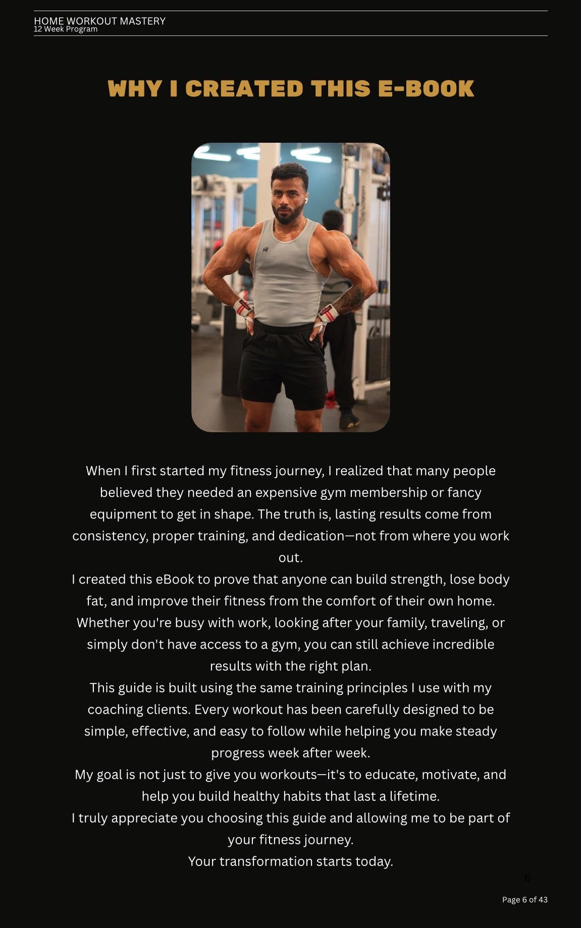 8-Week Home Workout Program