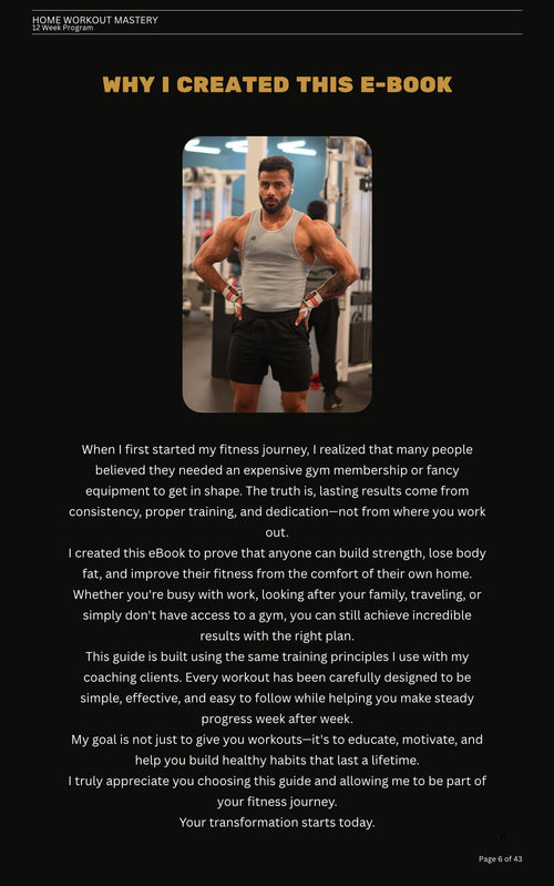 8-Week Home Workout Program